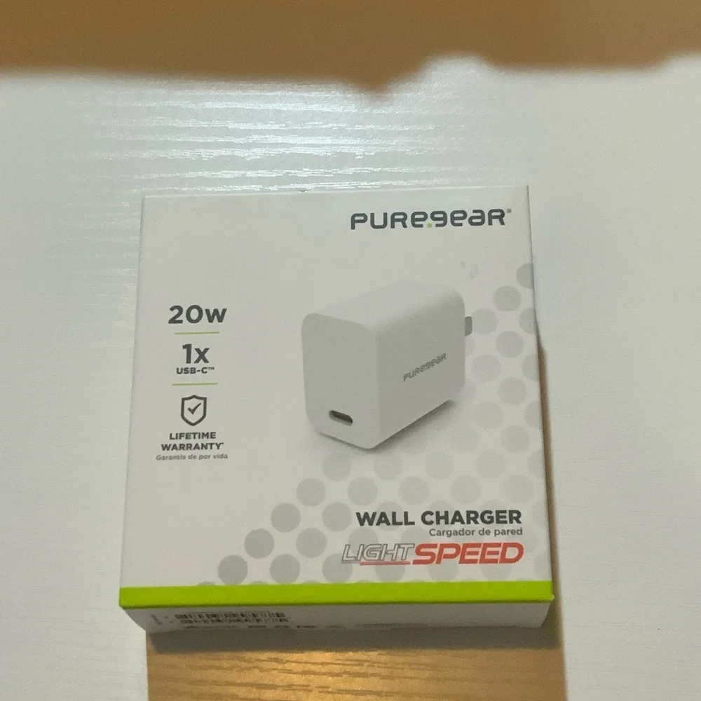 PureGear 20W Fast Charger USB-C Wall Charger